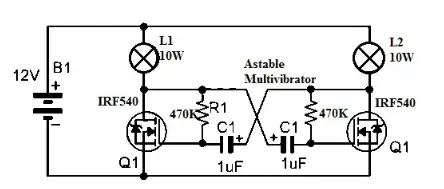  Circuit Diagram and Usage of IRF540N MOSFET