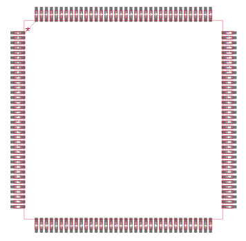 XC2C256-7TQ144C Footprint